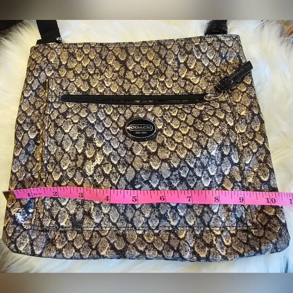 Coach Getaway Snakeskin Print File/Crossbody Bag
